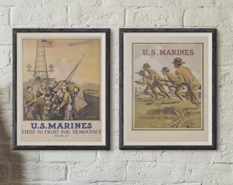 WW1 American Propaganda Poster Set – High-Res Vintage Prints (Digital Download)