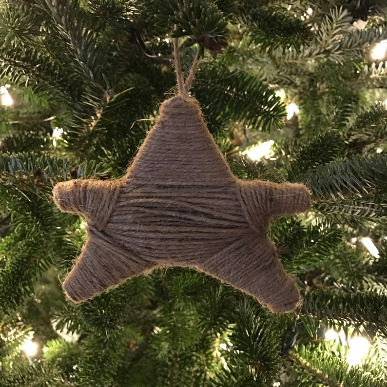 Twine Star Ornament Star Ornament Primitive Ornaments Twine Etsy
