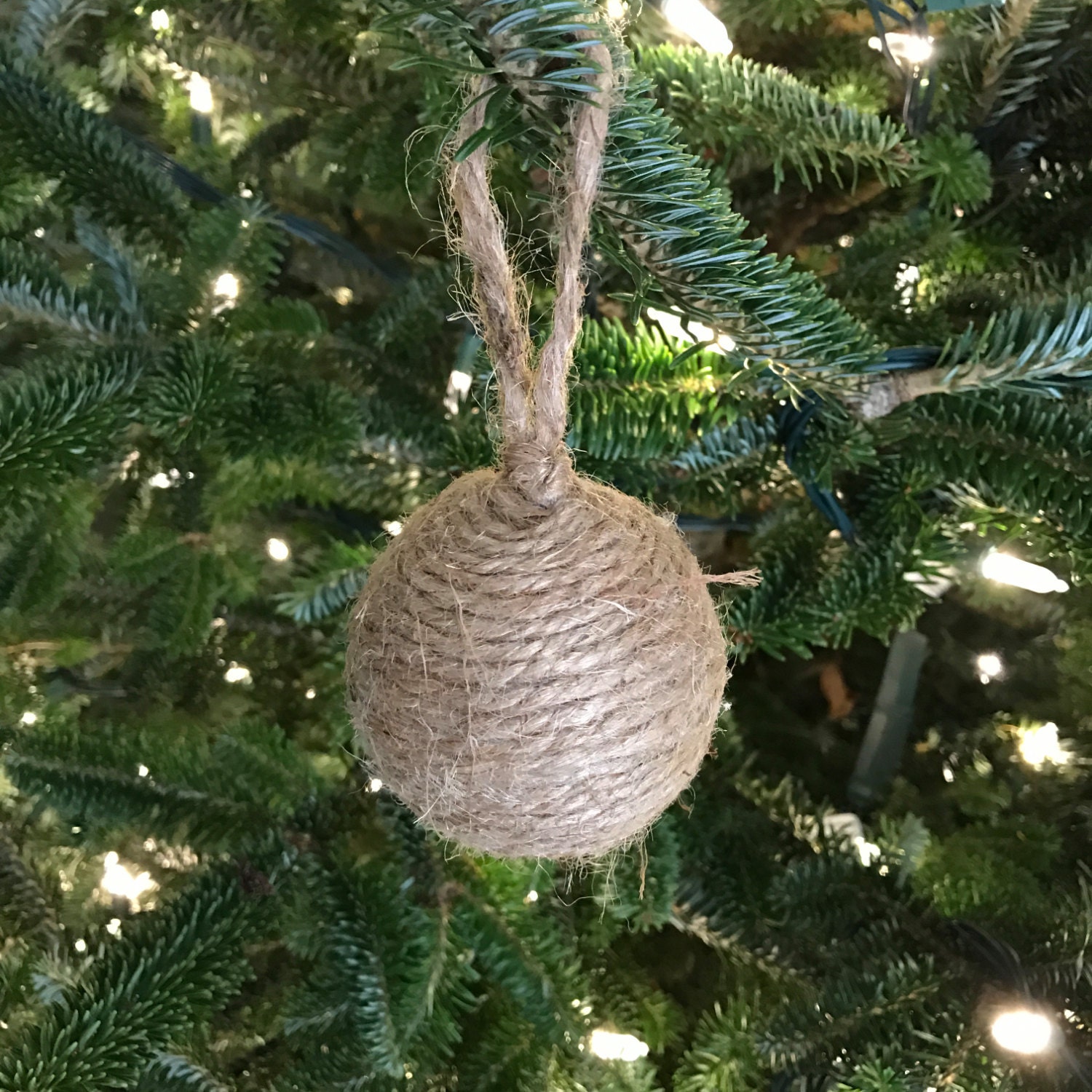 Twine Christmas Ornaments Twine Ornaments Primitive Etsy