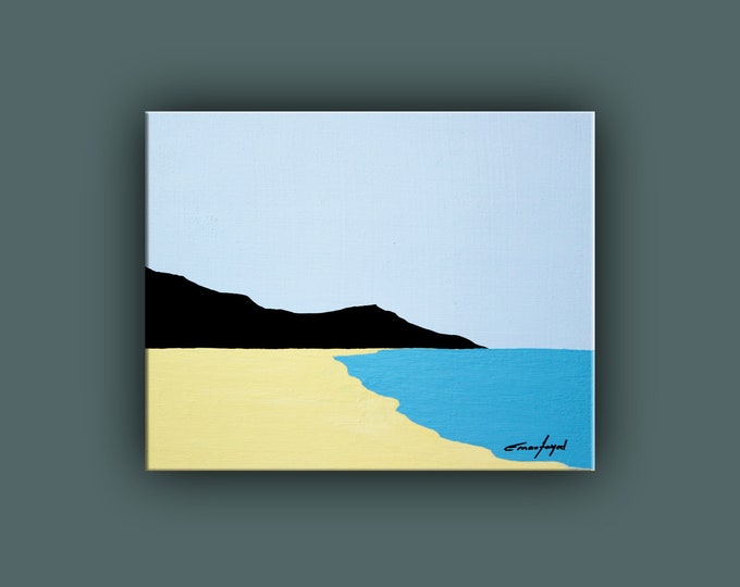 SALE Original Painting Contemporary Art Abstract Seascape Etsy