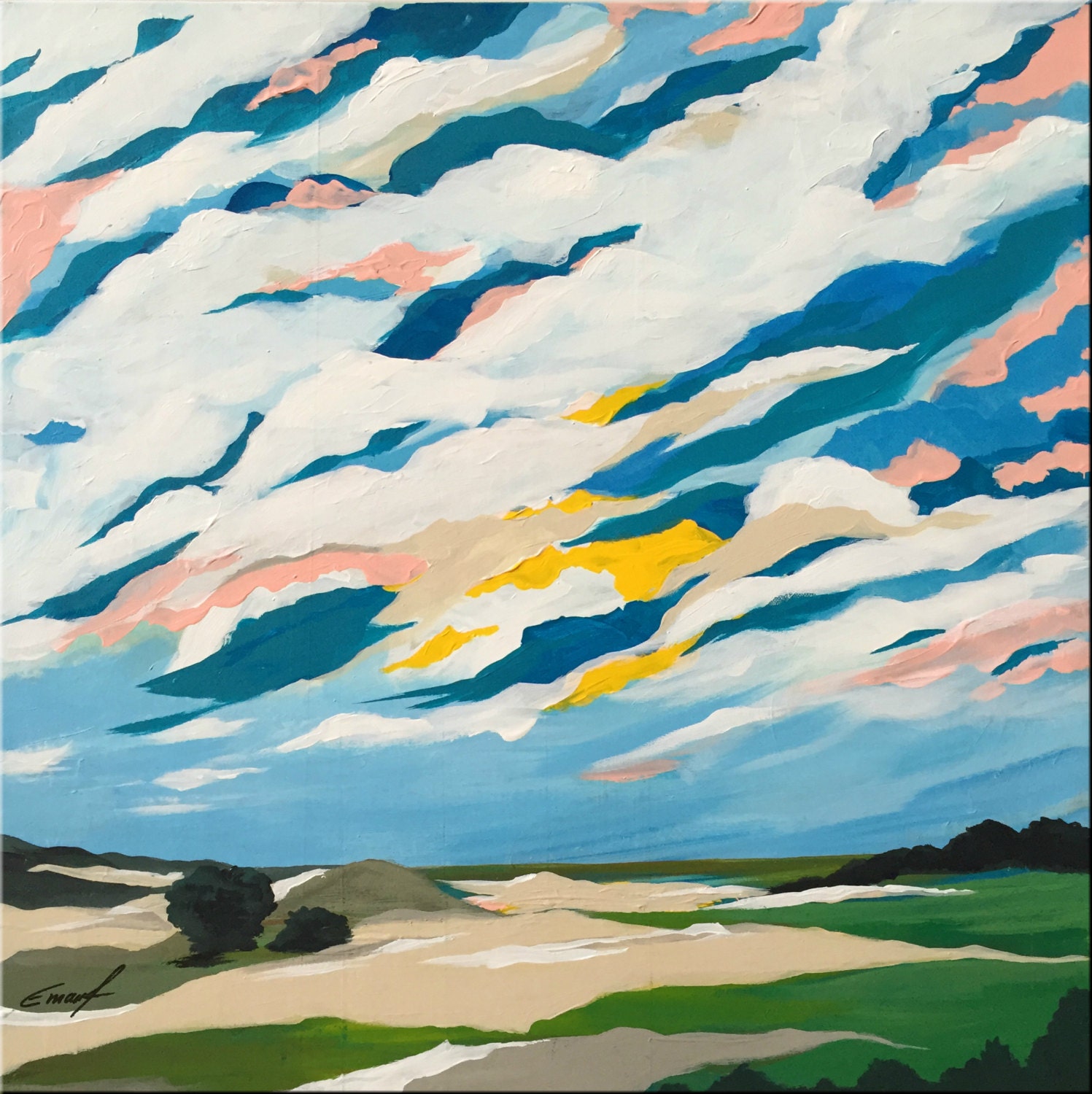 SALE, Original Landscape Painting, Contemporary Art, Modern Landscape