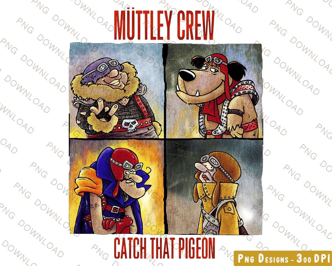 Muttley Crew Instant Downloadretro Font, Muttley Crew Digital