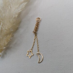 Star and Moon Loc jewel