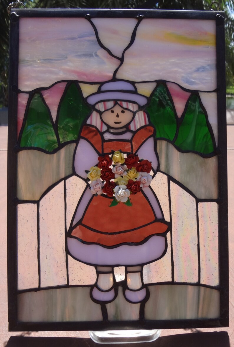 STAINED GLASS Window Panel Etsy