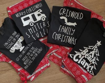 Christmas Vacation Themed Pajama Tees