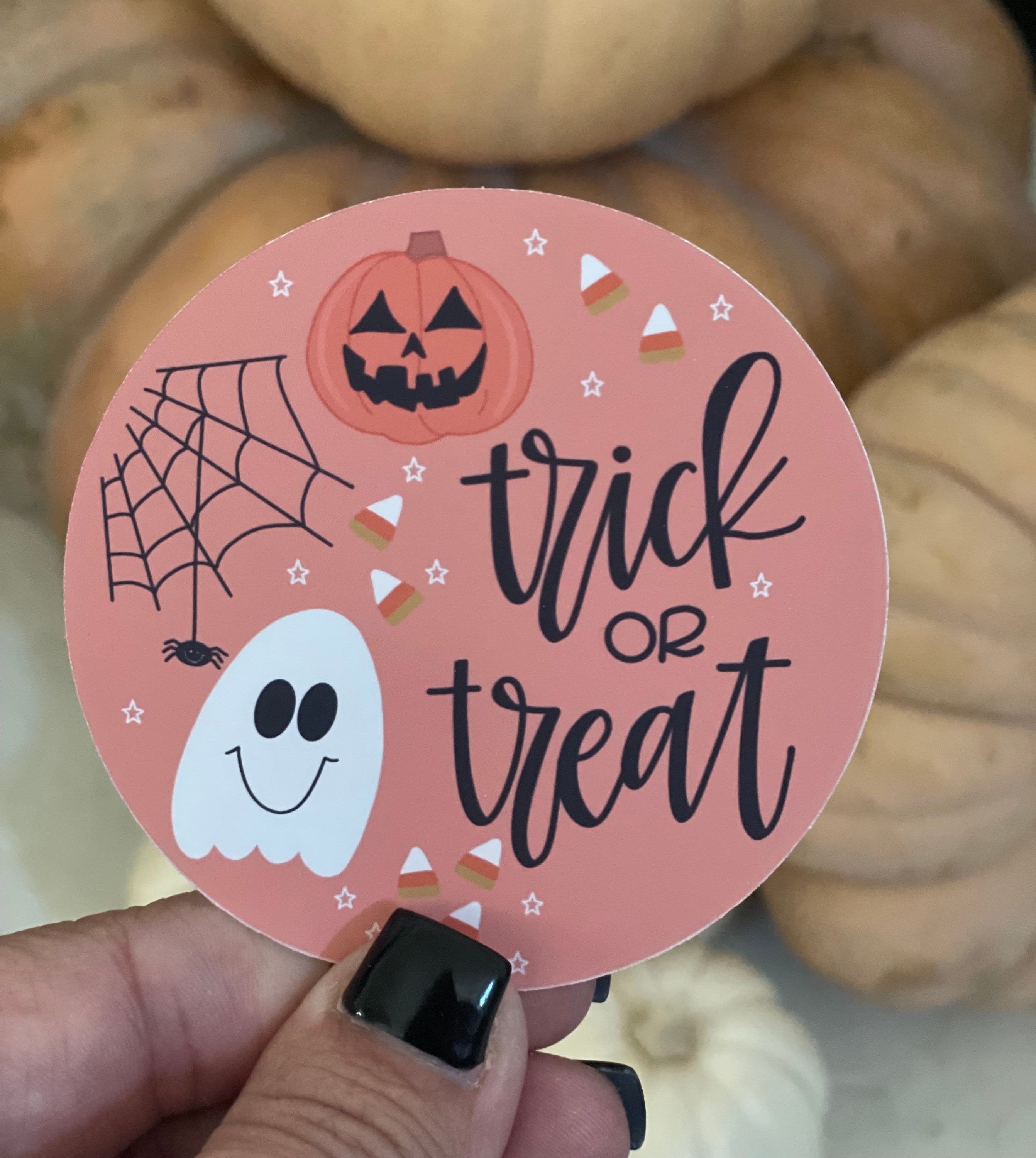 Trick or Treat Sticker, Halloween Sticker - Etsy