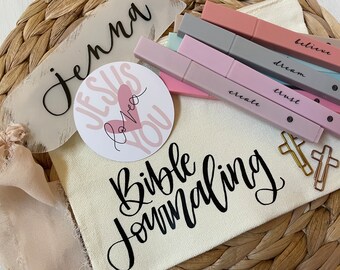 Bible Journaling Kit: Highlighters, Bookmark & Cross Paperclips