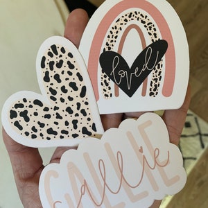 Leopard NAME Sticker Set