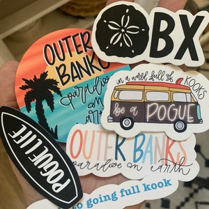 Outer Banks Small Sticker Pack, OBX sticker pack