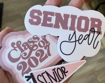 SENIOR year mini sticker pack, Class of 2027