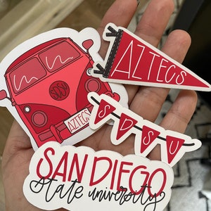 San Diego College sticker pack, San Diego stickers