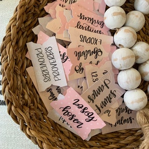 Handlettered Bible Tabs: Custom Bible Tabs