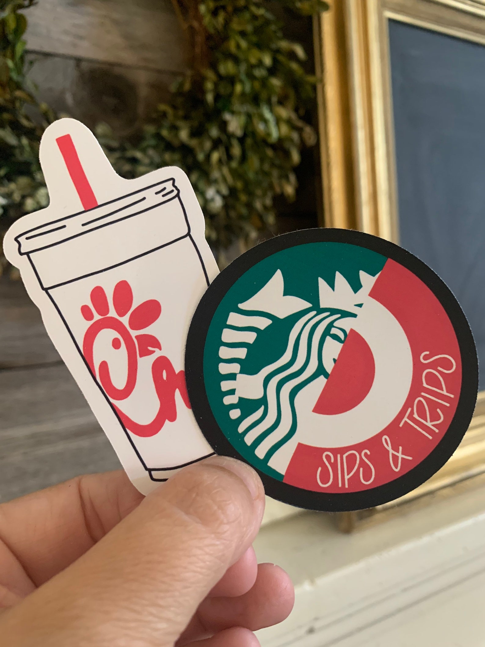 Chick-Fil-A themed Sticker Pack Favorite Things Stickers | Etsy