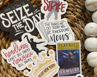 Newsies  inspired Sticker Pack, Broadway Stickers