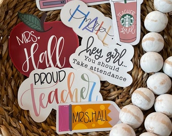 Teacher Life Sticker Pack: Vinyl Matte Stickers