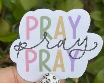 Pray Sticker, Faith Stickers