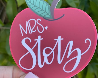 Teacher Sticker, Apple Sticker