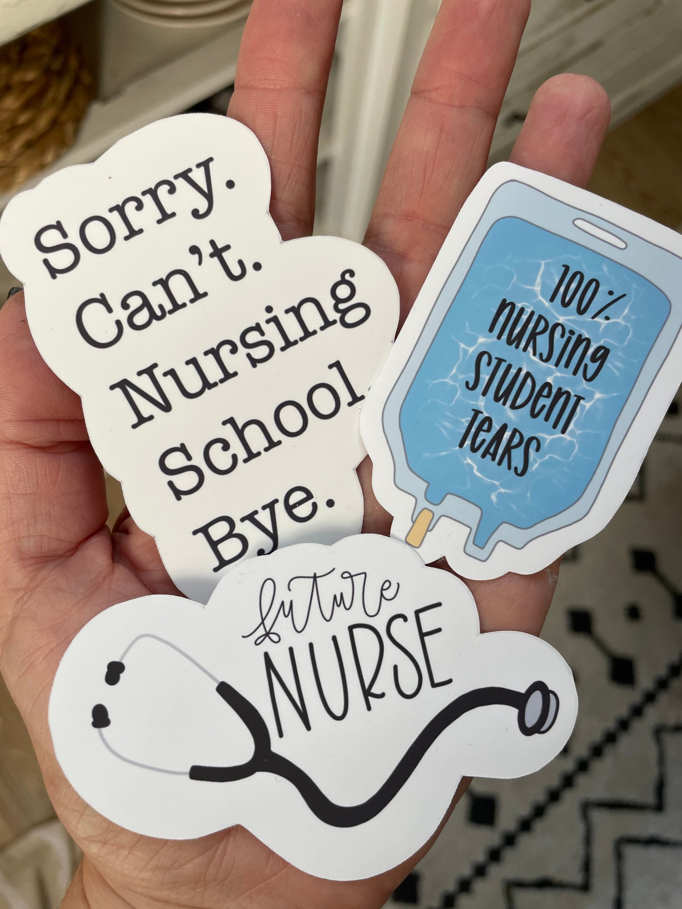 Colorful Nurse Words Vinyl Sticker, Nurse Sticker, Best Friend Gift, Laptop  Sticker 