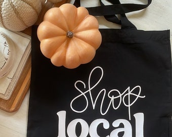 Shop Local Black Tote
