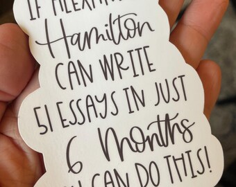 Hamilton Quote Sticker