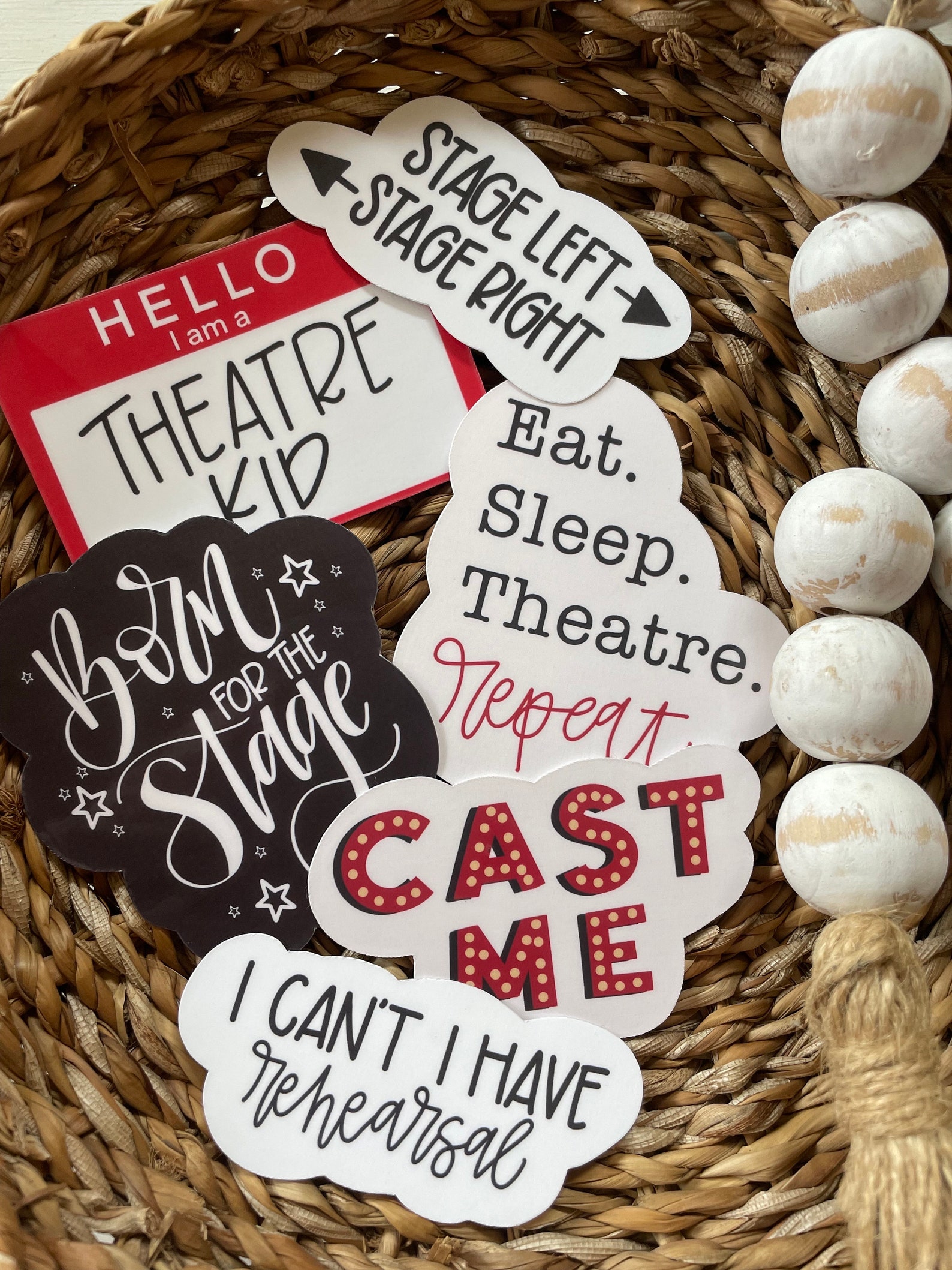 Pantomime Stickers Drama Sticker Pack, Theatre Stickers - Etsy