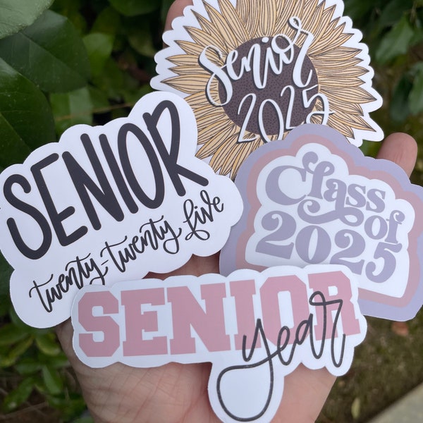 Class of 2025 Sticker Pack Etsy