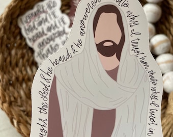 Jesus Sticker: Faith Vinyl Matte Decal