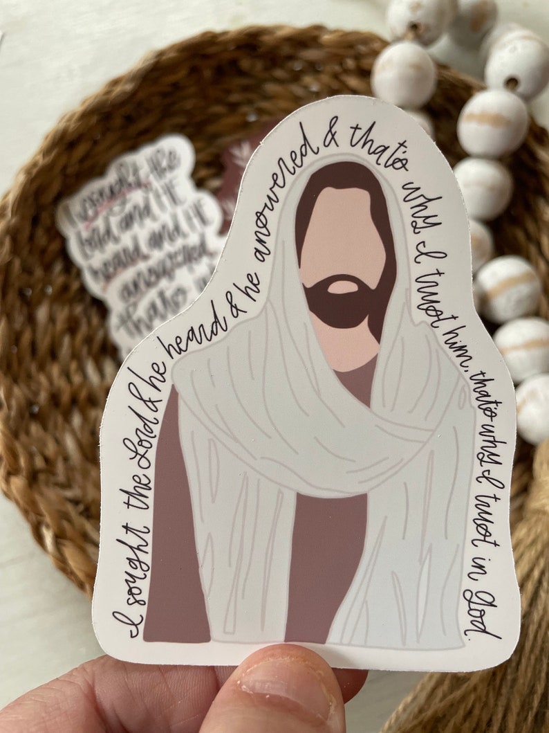 Jesus Sticker: Faith Vinyl Matte Decal - Etsy
