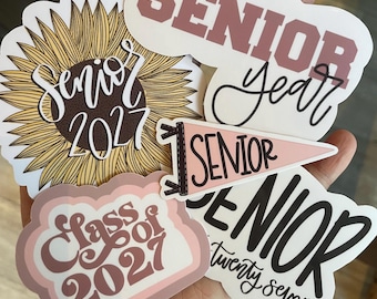 SENIOR year sticker pack, Class of 2027