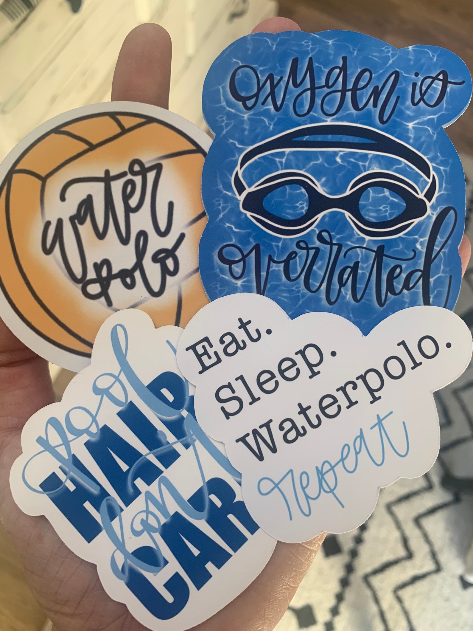 Water Polo themed Sticker Pack Water Polo Team sticker pack | Etsy