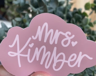 Teacher Sticker , Name Sticker