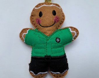 Paramedic gifts, St Johns ambulance, gingerbread man/woman, hanging decor, Christmas present, birthday, new job, colleague leaving.