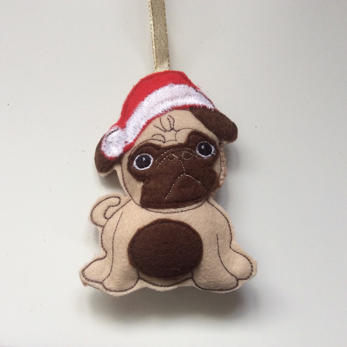 Brown Pug Gift for Pug lover Tree ornament Dog Secret Santa Etsy
