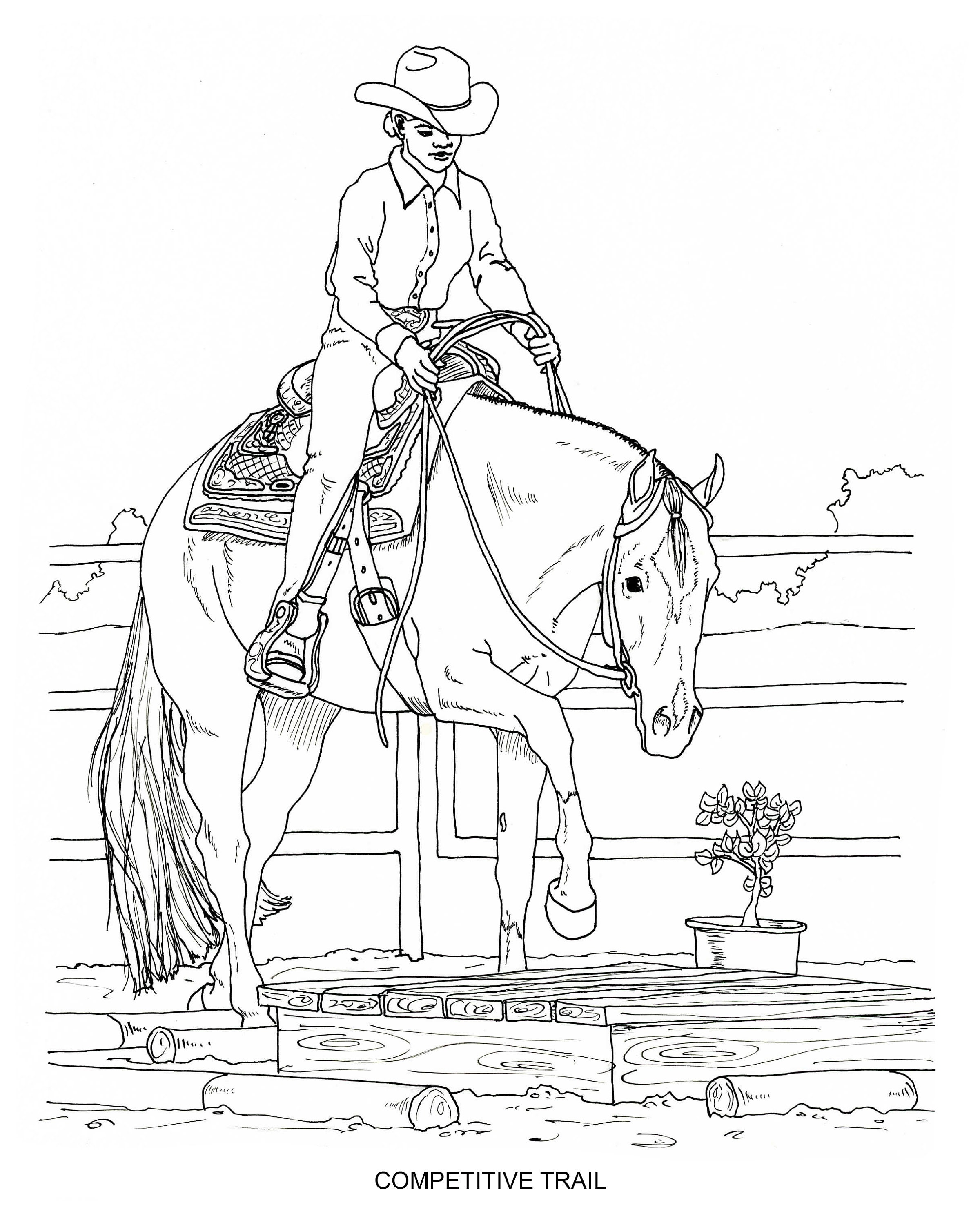 western-theme-coloring-pages