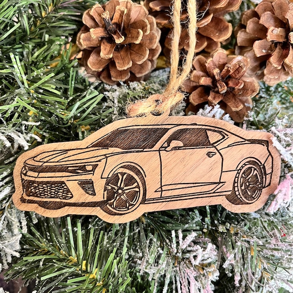 Personalized Chevy Camaro Inspired Ornament