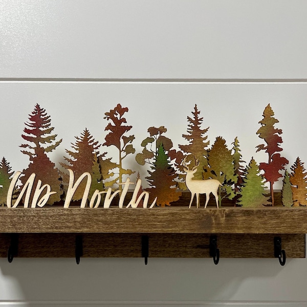 Up North Michigan | Minnesota key holder, jewelry hooks