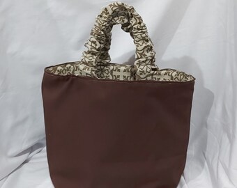 Scrunchie Handle Tote Bag Cell Phone Bag Shopper Bag Market Bag Book Bag Evening Bag