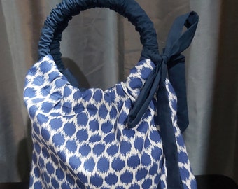 Ring Handle Bag | Handmade Cotton Fabric Purse | Stylish Tote Bag