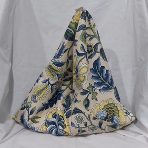 Handmade Japanese Triangle Origami Bag Bento Bag Japanese Origami Tote Bag Shoulder Bag Carry-All Bag Lightweight Everyday Bag