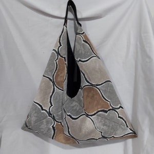 Handmade Japanese Triangle Origami Bag Bento Bag Japanese Origami Tote Bag Shoulder Bag Carry-All Bag Lightweight Everyday Bag