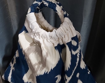 Ring Handle Bag | Handmade Cotton Fabric Purse | Stylish Tote Bag