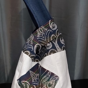 Handmade Japanese Knot Bag, Knitting Bag, Project Bag, Knot Bag, Wrist bag