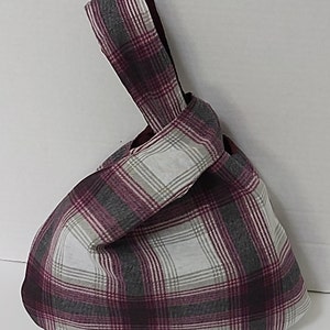 Handmade Japanese Knot Bag, Knitting Bag, Project Bag, Knot Bag, Wrist bag