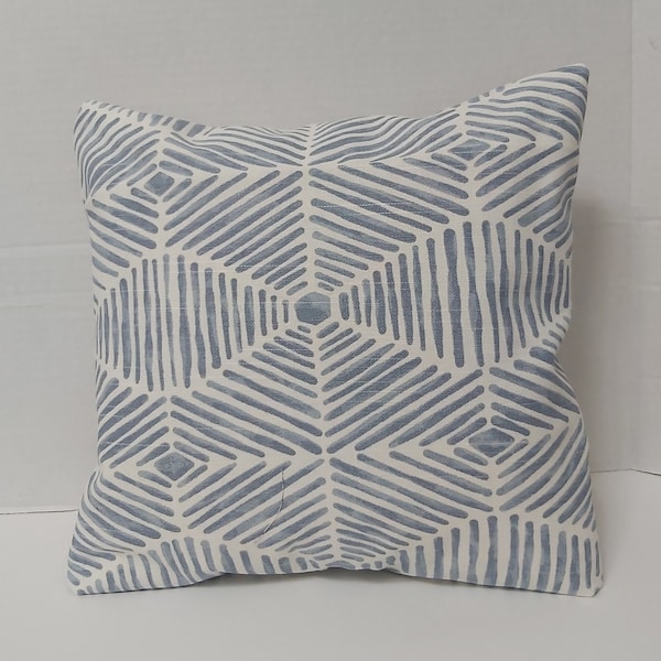 Blue Toss Pillows Etsy