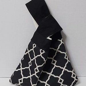 Handmade Japanese Knot Bag, Knitting Bag, Project Bag, Knot Bag, Wrist bag