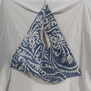 Handmade Japanese Triangle Origami Bag Bento Bag Japanese Origami Tote Bag Shoulder Bag Carry-All Bag Lightweight Everyday Bag