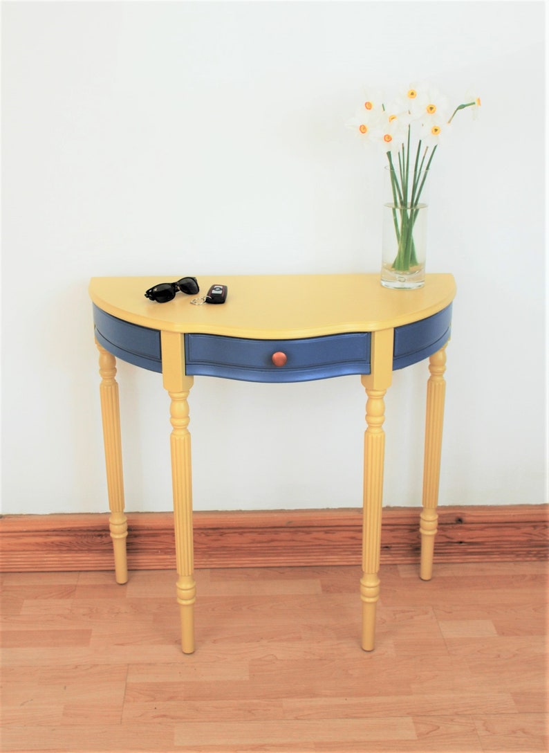 Half Moon Hall Table Hallway Table Hall Tables Etsy