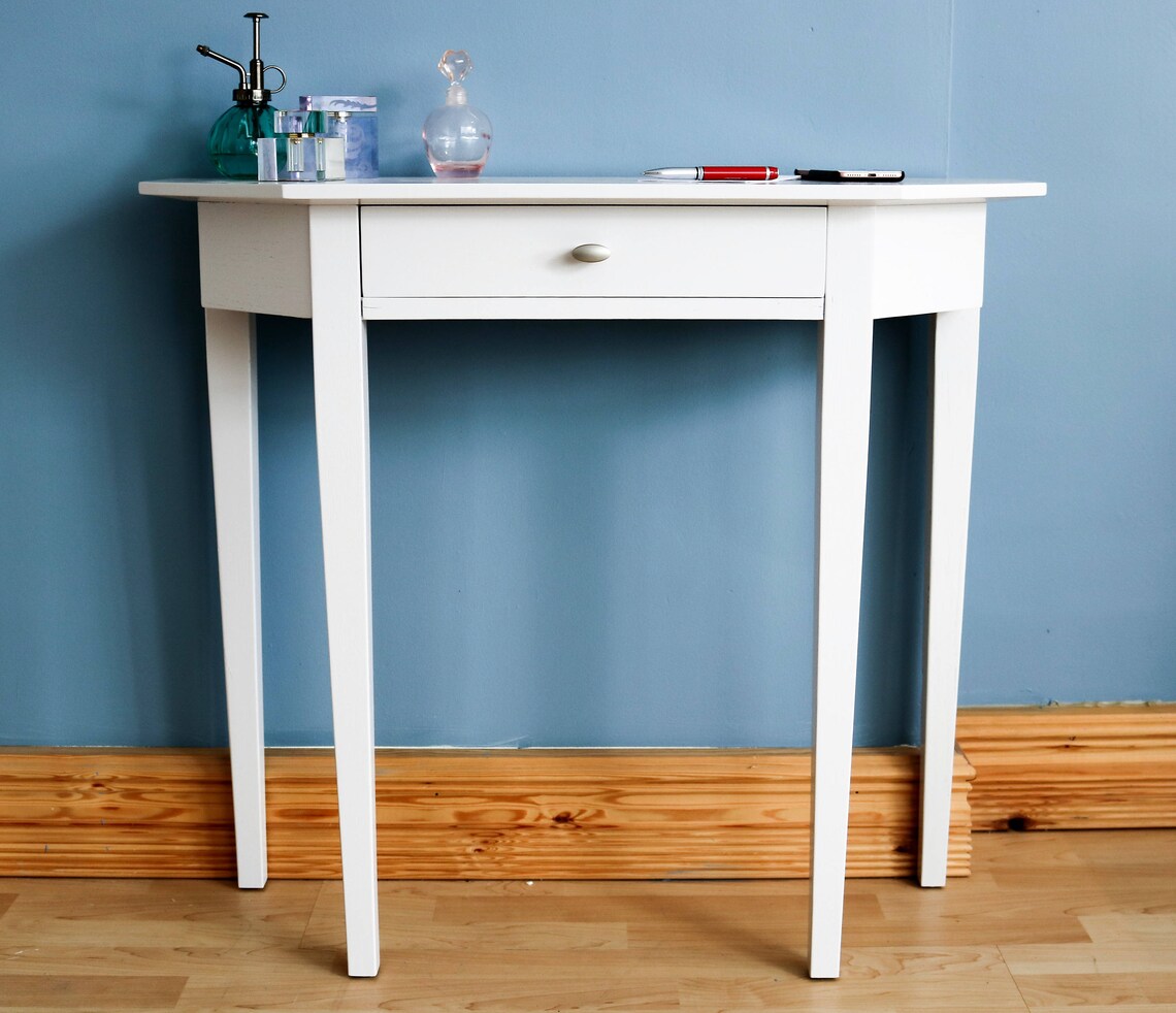 Hall Table / White Hall Table / Small Dressing Table Etsy