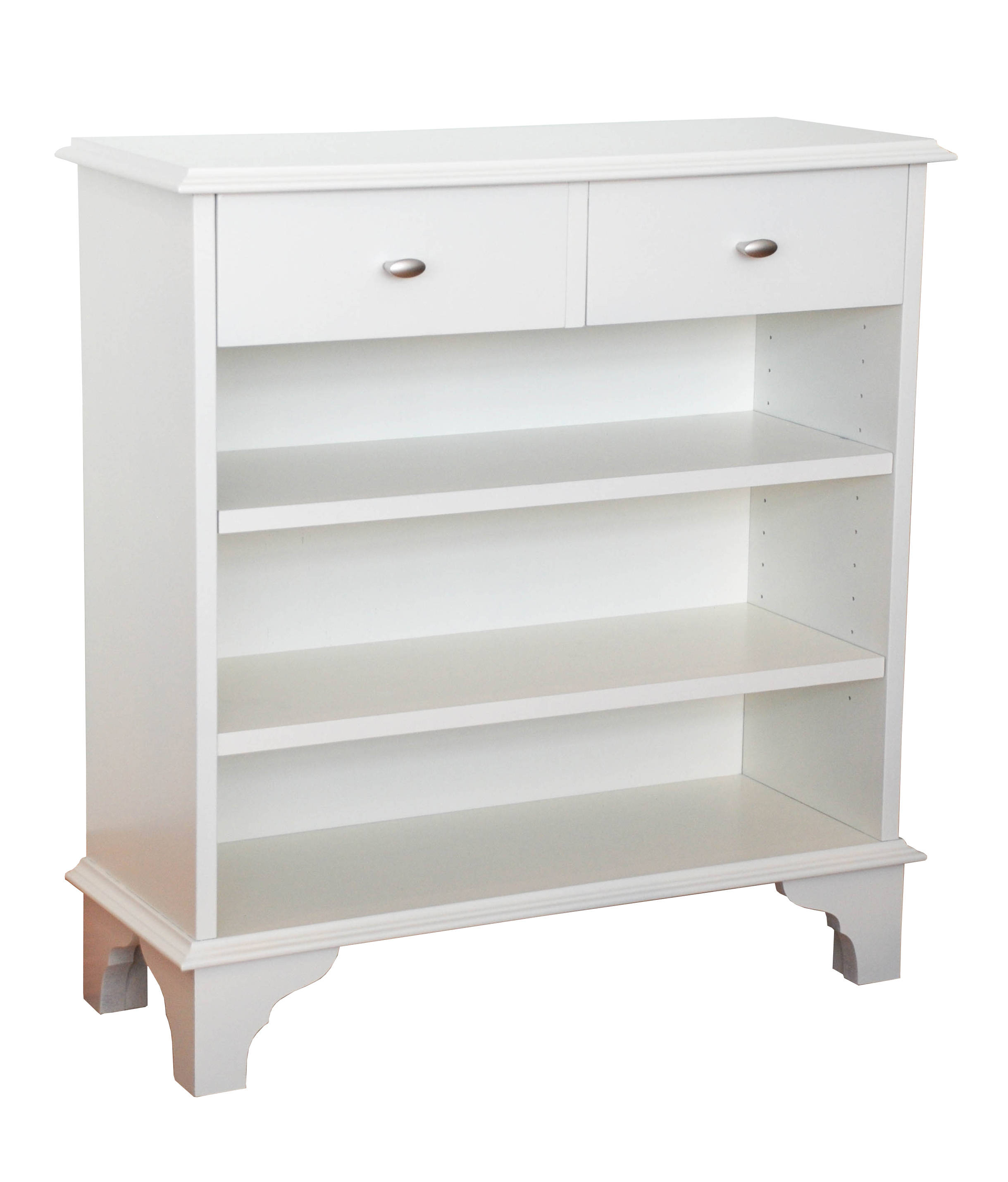 Cream Painted Bookcase With Drawers / Small Bookcase / Bespoke Etsy UK