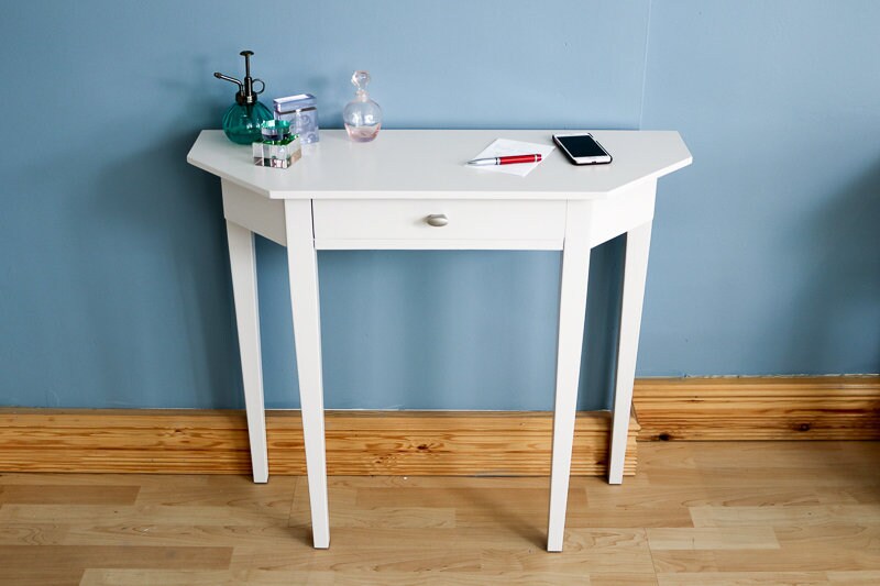 Hall Table / White Hall Table / Small Dressing Table Etsy